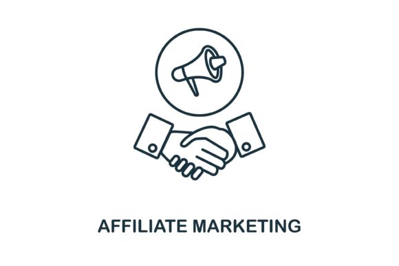 Affiliate Marketing Icon for Local Business Branding