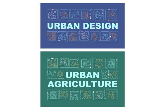 Agriculture Industry Word Concept Banner Graphics