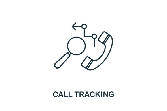 Call Tracking Icon for Digital Product Creation