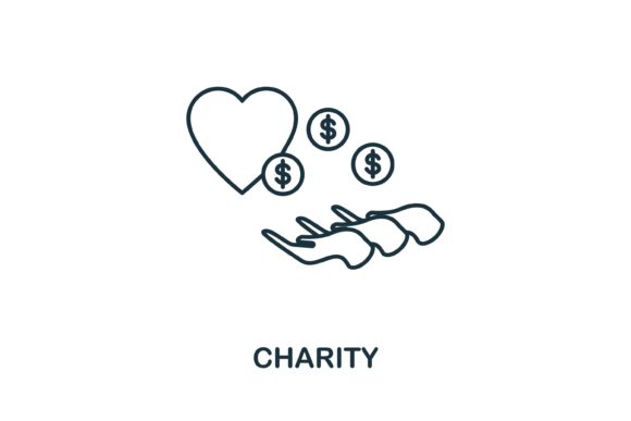 Charity Icon: A Versatile Graphic for Local Business Branding