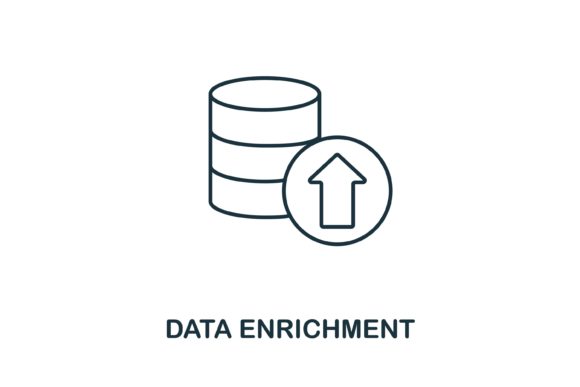 Data Enrichment Icon for Modern Graphics