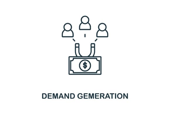 Demand Gemeration Icon for Small Business Graphics