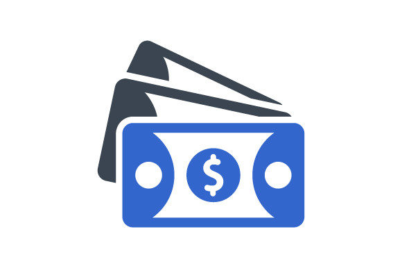 Dollar Cash Icon - A Stylish Graphic for Handmade Creations