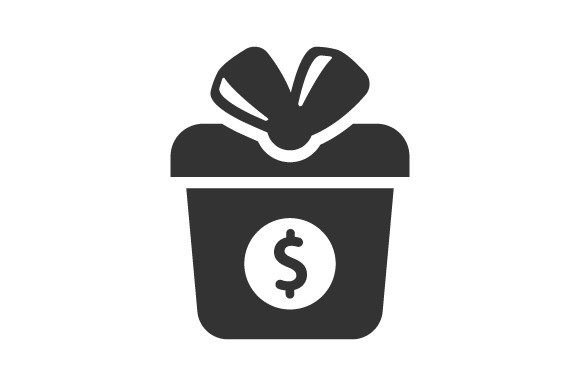 Donation Gift Box Icon - A Versatile Graphic for Digital Sellers