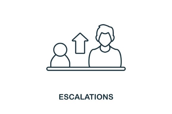 Escalations Icon for Modern Graphic Design
