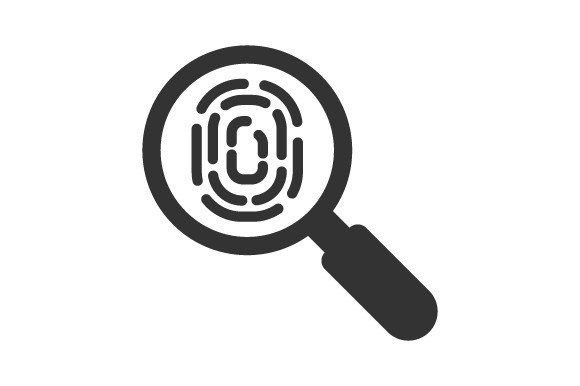 Fingerprint Evidence Icon Graphics and Icons Review
