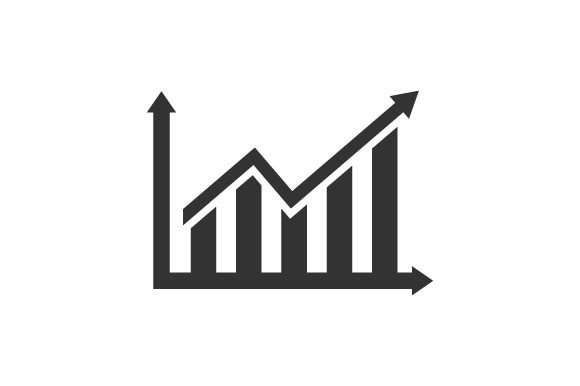 Growth Graph Icon - A Versatile Graphic Asset for Branding