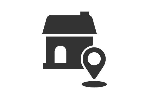 Home Location Icon: A Versatile Graphic for Design Projects