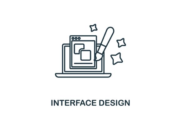 Interface Design Icon for Graphic Projects