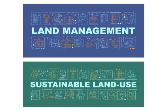 Land Management Practices Word Banners Review