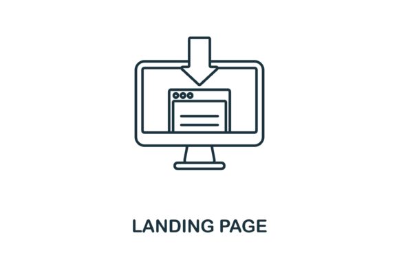 Landing Page Icon for Modern Graphics and Branding