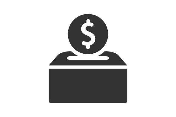 Money Donation Icon: A Versatile Graphic for Branding and Marketing