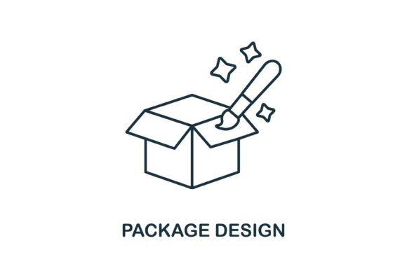 Package Design Icon: A Modern Graphic Asset for Blog and Website Use