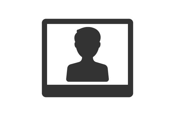 Passport Photo Icon for Embroidery Projects