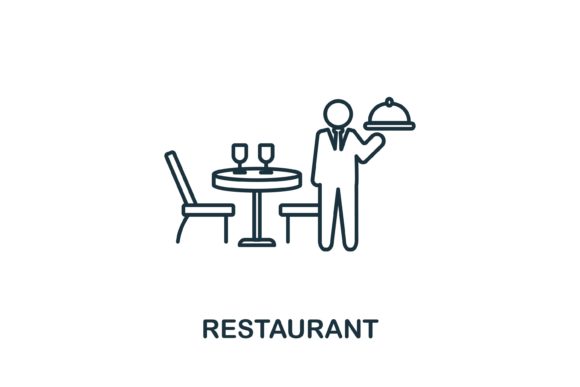 Restaurant Icon: A Versatile Graphic Asset for Branding and Marketing