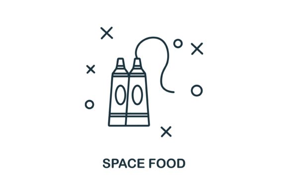 Space Food Icon for Modern Design Projects