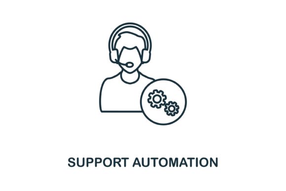 Support Automation Icon for Crafting and Handmade Business