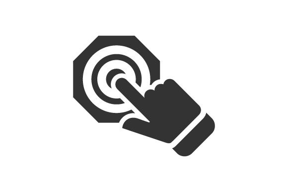 Target Click Icon Graphics for Handmade Creations