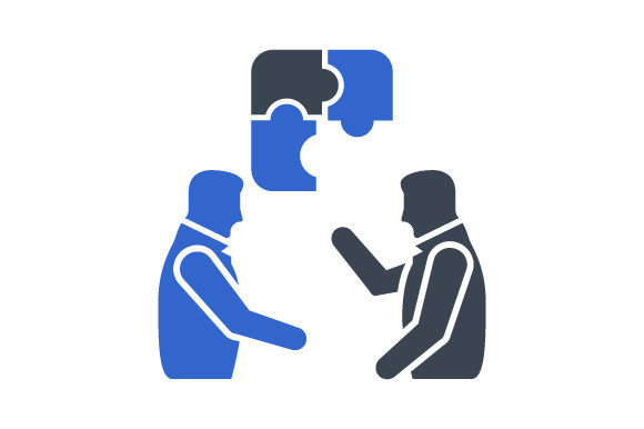 Teamwork Solution Icon: A Graphic Asset for Modern Design Projects