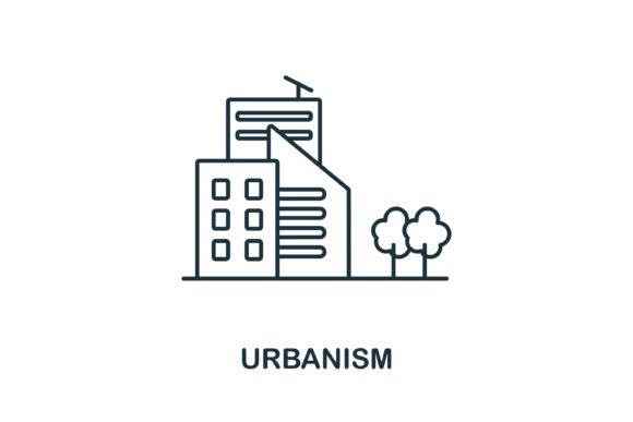Urbanism Icon: A Versatile Graphic for Handmade Creations