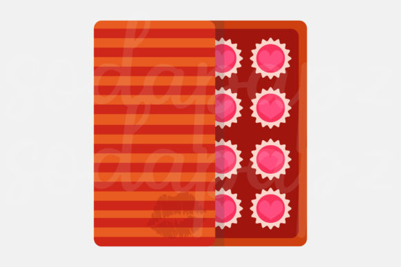 Valentines - Strawberry Chocolate Box Graphics